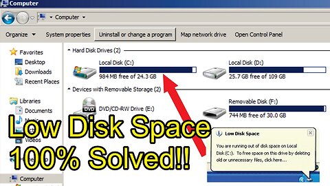 How to Clean C Drive Windows 7 with Low Disk problem