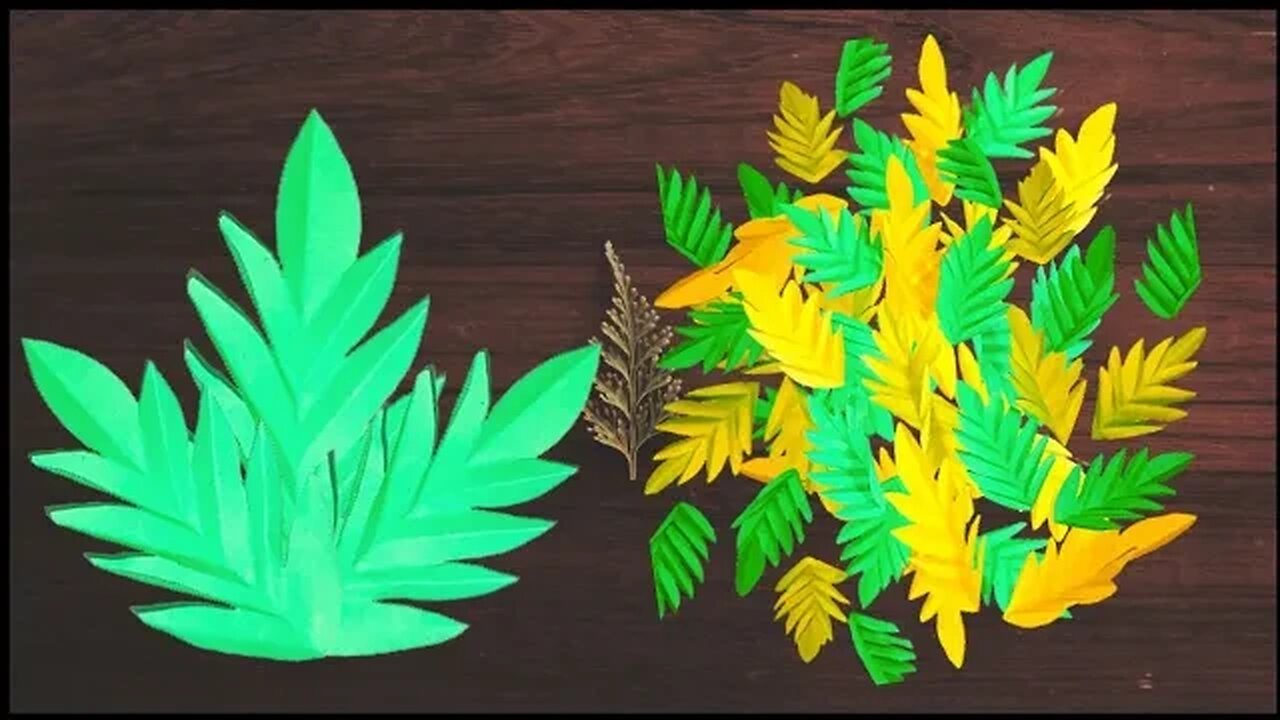 DIY Paper Leaf | How to Make Paper Rose Leaf | Rose Paper Leaves