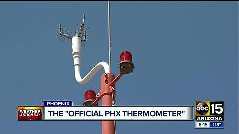 ABC15 takes a look at the official Phoenix thermometer