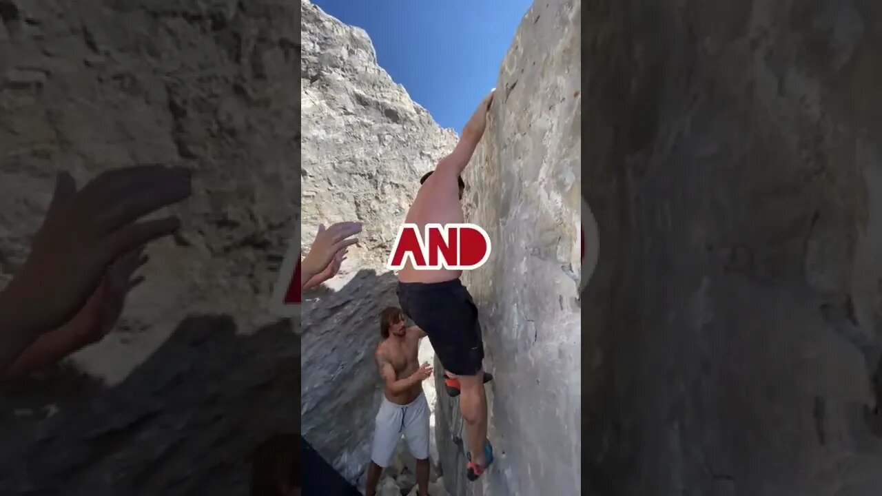 Get off the couch #climbing #boulder #ripped #climb #mountians #theboys