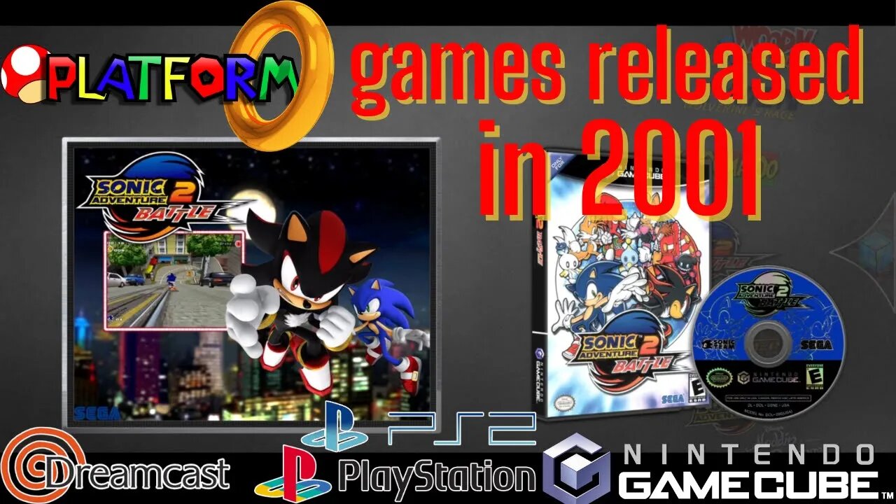 Year 2001 released Platformers for Gamecube, Dreamcast, PlayStation 1 and 2