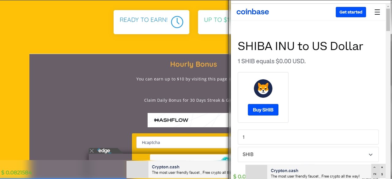 How To Earn Free SHIBA INU SHIB TOKENS Cryptocurrency At BTC Bunch Every Hour Withdraw At Coinbase