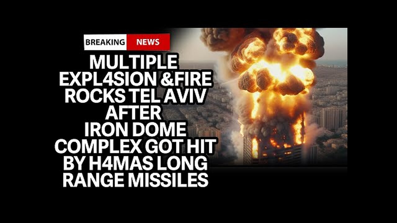 Multiple Expl4sions Rock Israel; Tel Aviv, Ashdod, and Ashkelon Hit; This is Huge!