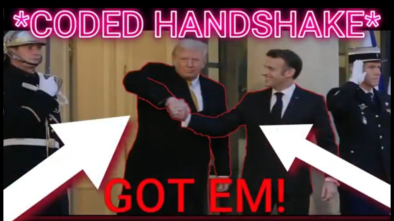 TRUMP'S *STRANGE & CODED* HANDSHAKE WITH THE PRESIDENT OF FRANCE 🤔