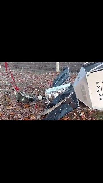Another Satelloon comes crashing down on a farm in Michigan🛰️😳