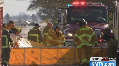 Rural fire causes ammo and propane explosions