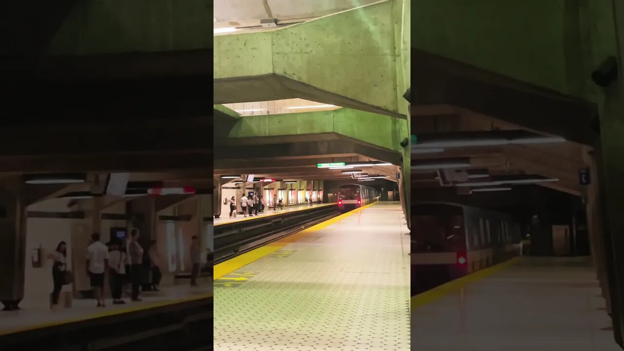 Stunning Peel colossal metro #viralvideo #train #montreal #traintravel #travel