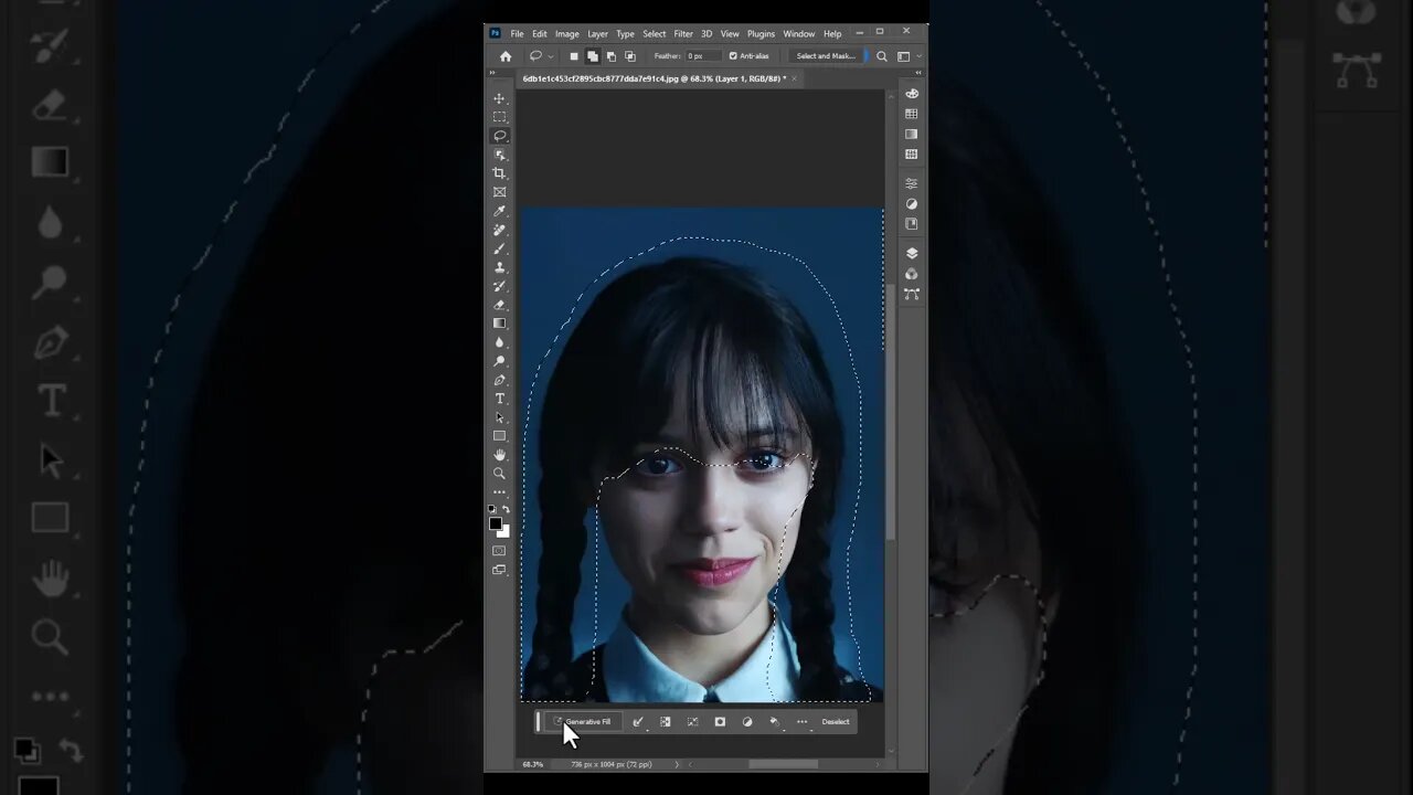 This is Just Crazy Photoshop New Feature Generative Fill Change Hair Type