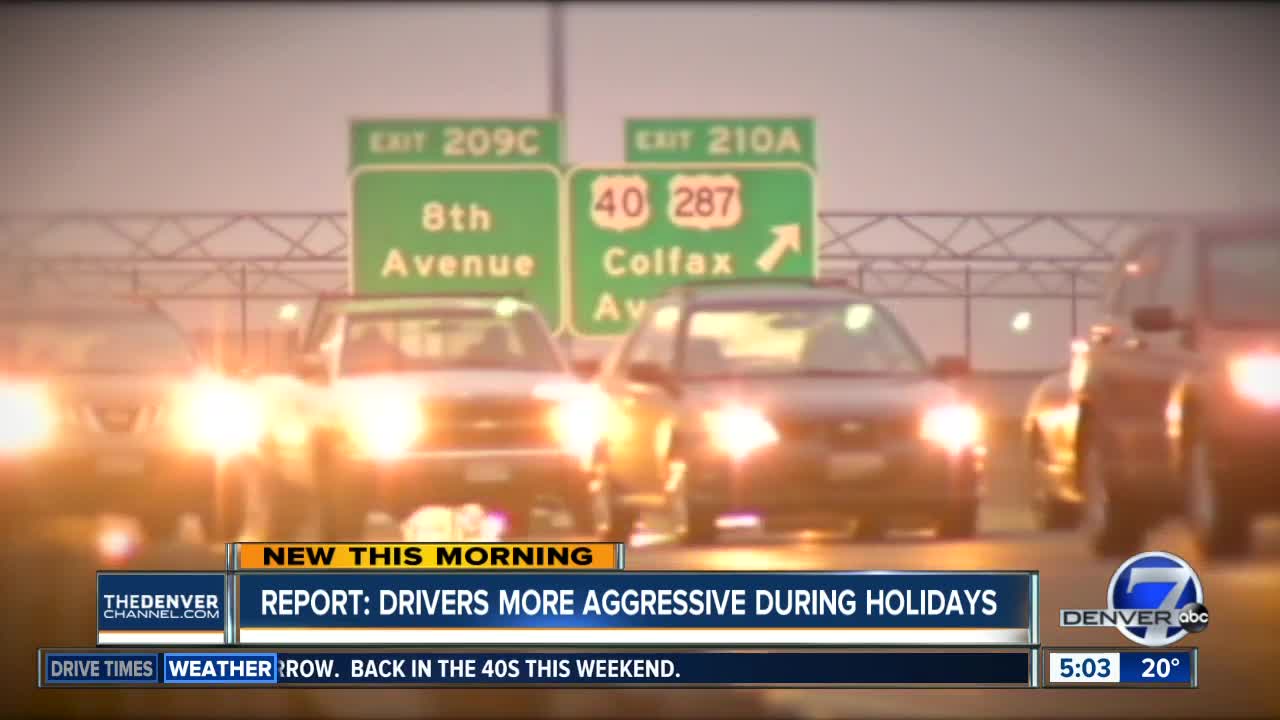 Report: Drivers more aggressive during holidays