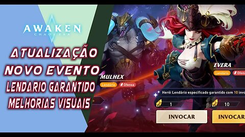 ATUALIZAÇÃO / LENDARIO GARANTIDO / EVENTO ABERTO