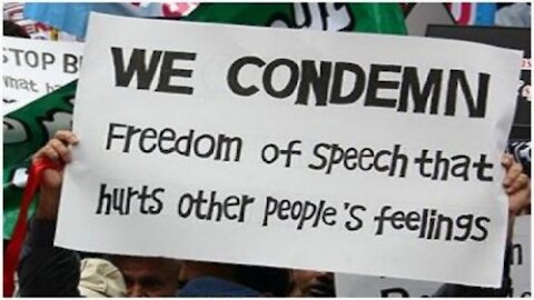 We Condemn Freedom of Speech That Hurts Other People's Feelings