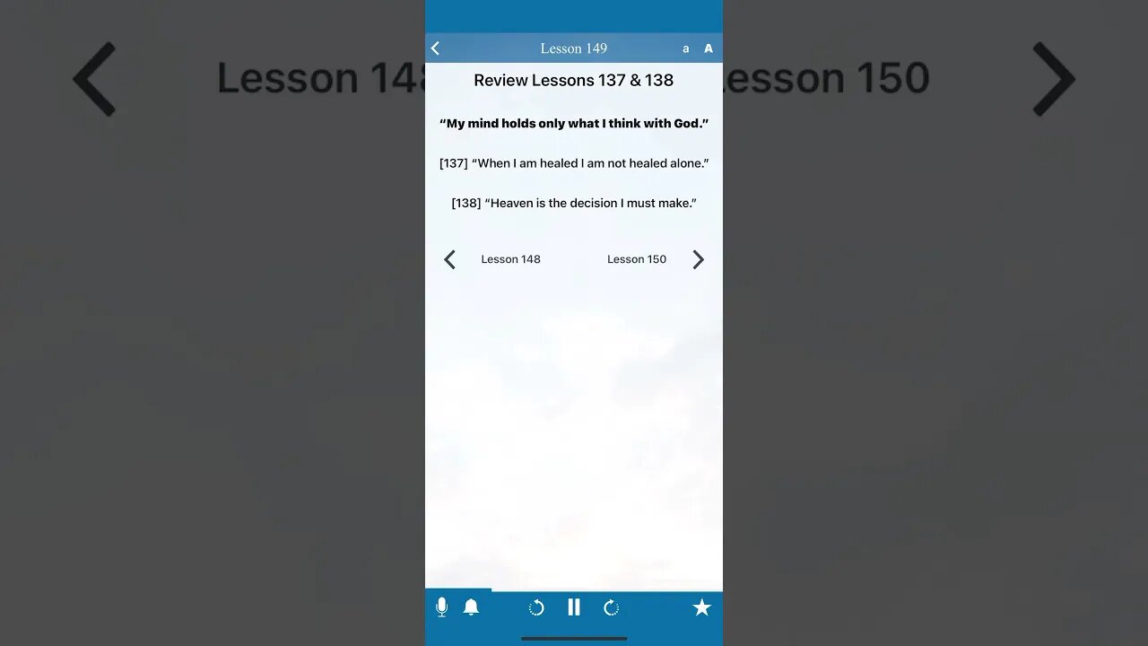 Lesson 149 A Course in Miracles Review 4 Lesson 137 & 138 #acim #acourseinmiracles