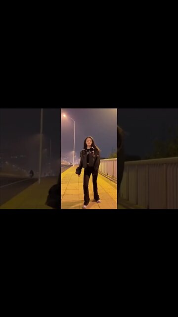 Gorgeous Chinese Girl Breaks Into A Street Dance