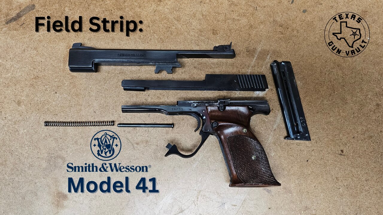 Field Strip: Smith & Wesson Model 41 (.22lr Target Pistol)