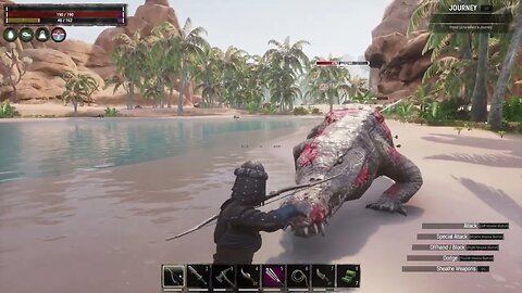 Conan Exiles Giant Crocodile Boss Fight #004