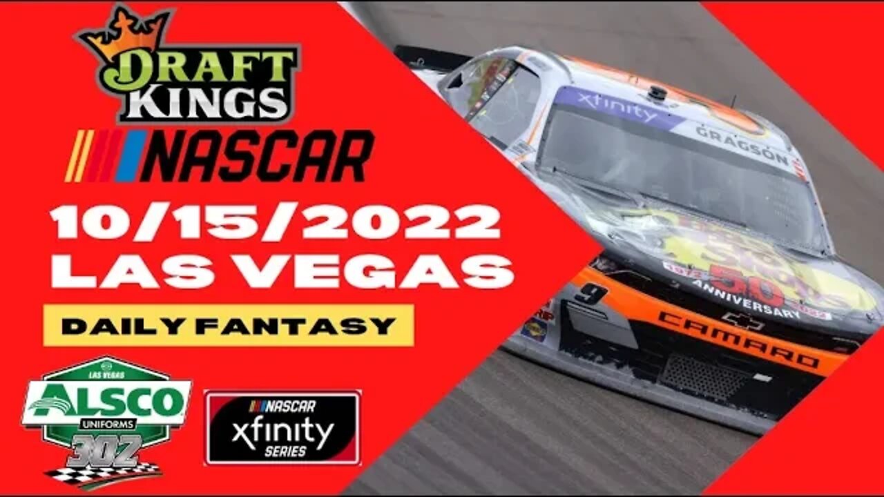 Dreams Top Picks NASCAR XFINITY DFS 10/15/2022 Daily Fantasy Sports Strategy DraftKings ALSCO 302