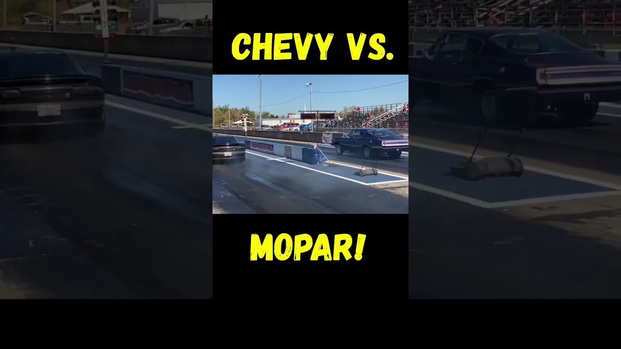 Chevy vs. Mopar Grudge Race! #shorts