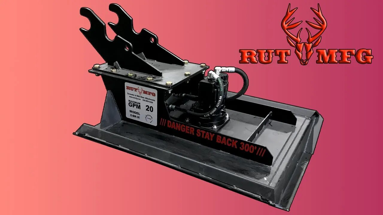 Rut MFG Excavator Brush Mower