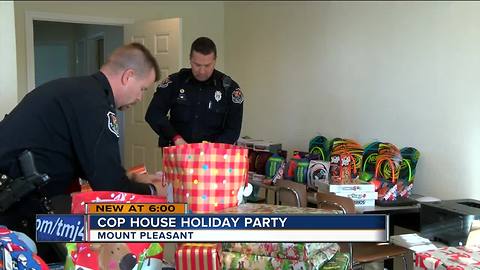 Cop House transforms for Holiday Party