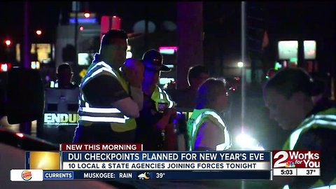 dui checkpoints planned for new year's eve