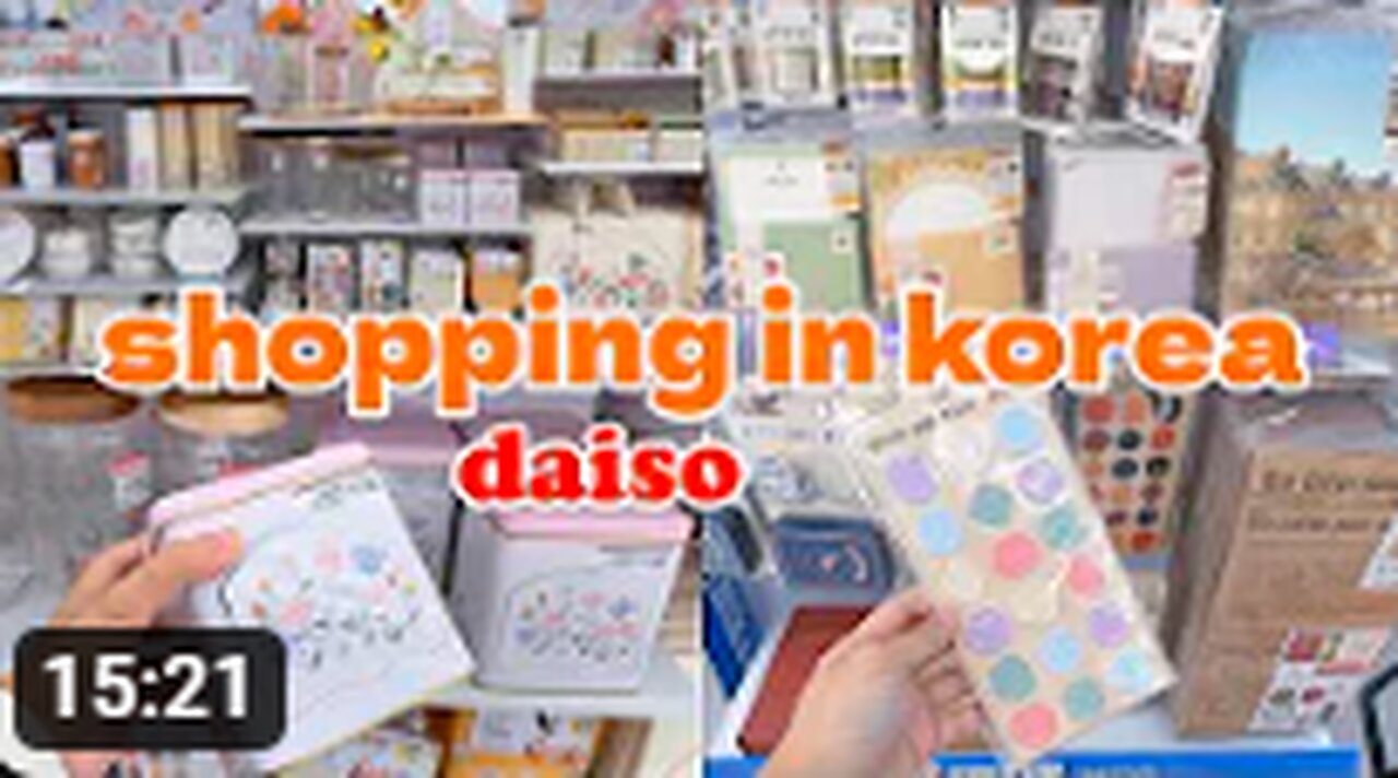 shopping in korea vlog 🇰🇷 stationery haul at Daiso 🗝️ vintage journal supplies