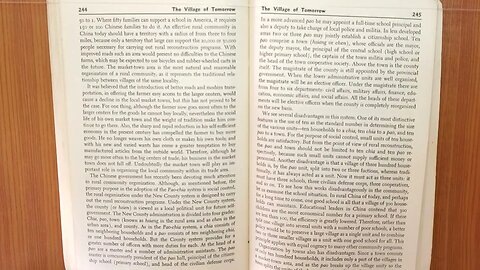 A Chinese Village 032 Taitou Shantung Province by Martin C. Yang 1945 Audio/Video Book S032