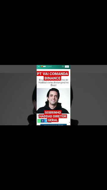 LULA E HADDAD IRÃO CONTROLAR A BINANCE O QUE ACHA?