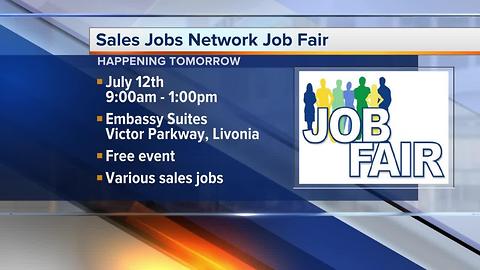 Sales Job Network Job Fair is being held in Livonia on July 12, 2017