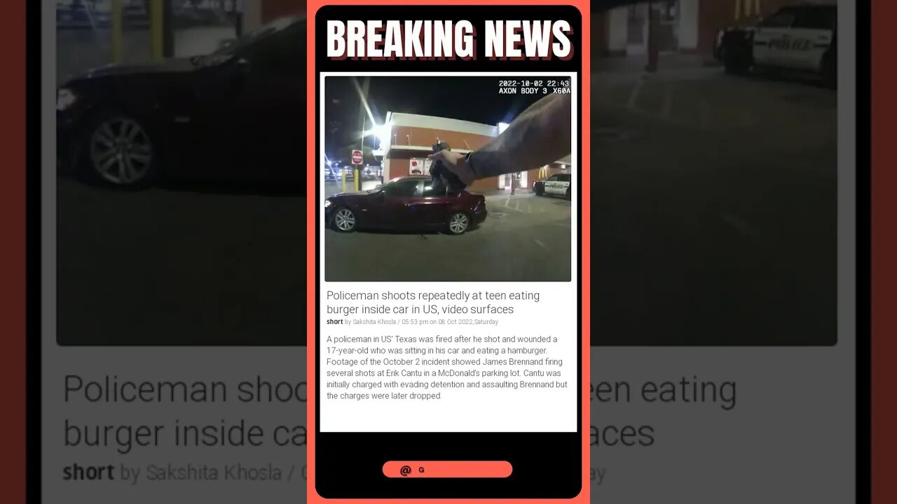 Latest Reports | Unarmed teen shot repeatedly by a police officer in US | #shorts #news
