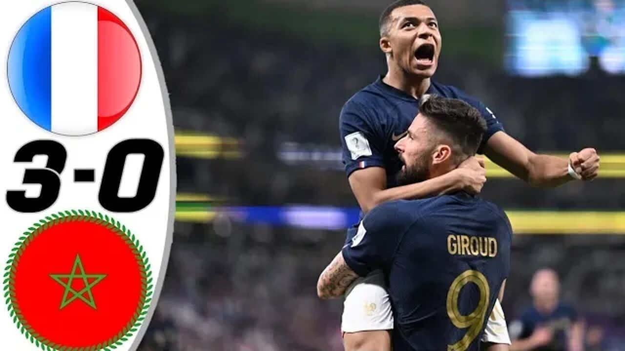 France vs Morocco 3-0Full Highlights & All Goals 2022 HD|Worlcup2022