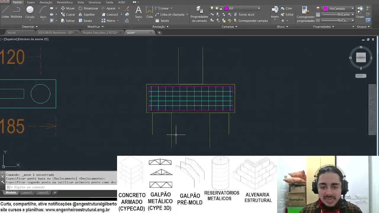 Detalhamento bloco 2 estacas Eng Estrutural