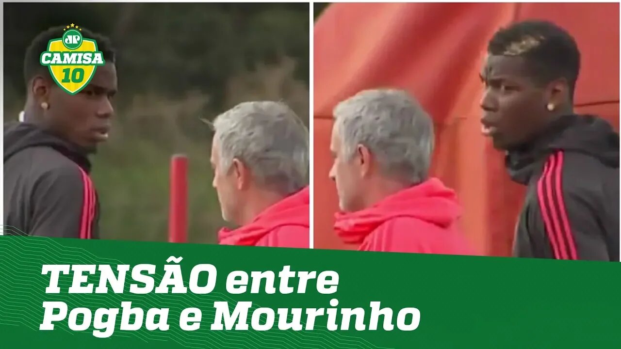 TRETA? OLHA a TENSÃO entre POGBA e MOURINHO no treino!