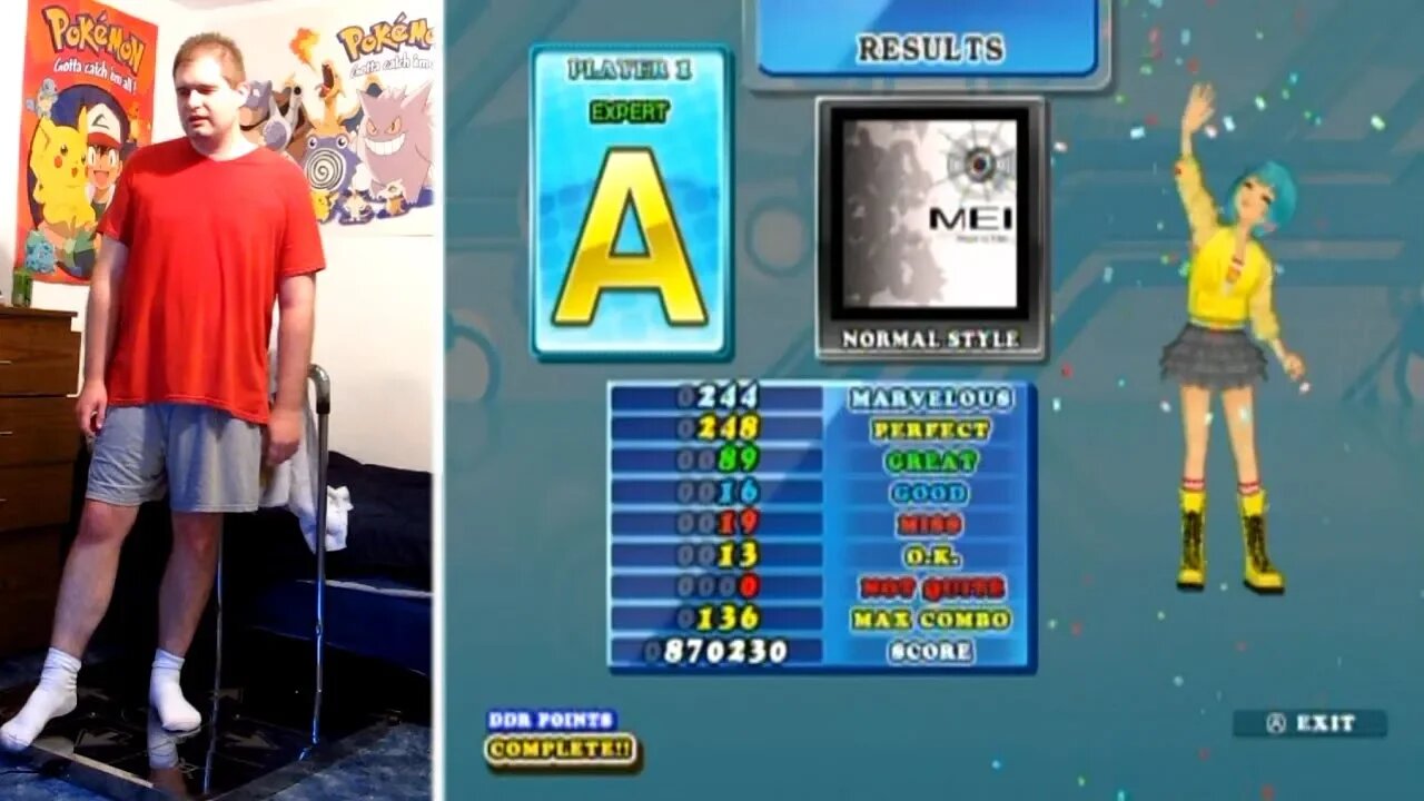 DanceDanceRevolution II - Mei - Barless - Expert, A-Rank