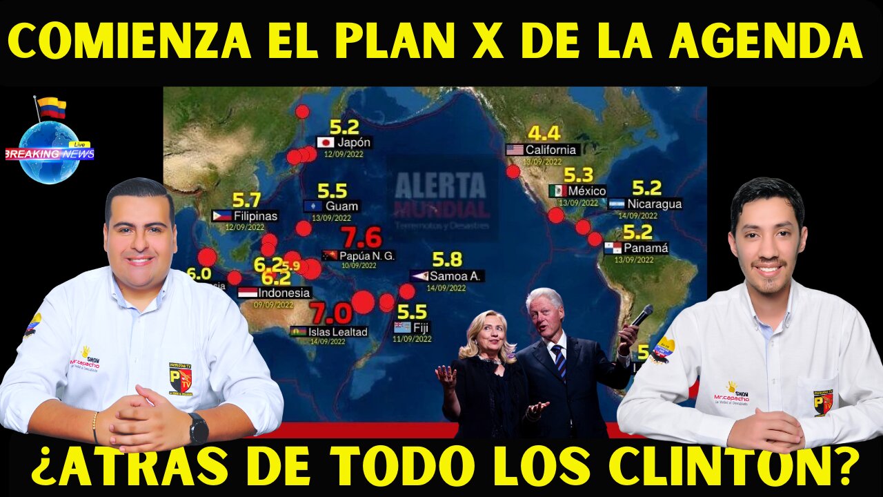 ¿TERREMOTOS POR DOQUIER, NATURALES?,¿QUIEREN REVIVIR A LOS CLINTON?