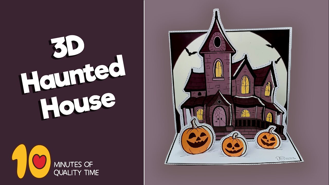 3D Haunted House Craft