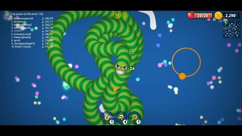 CASUAL AZUR GAMES Worms Zone .io - Hungry Snake 21