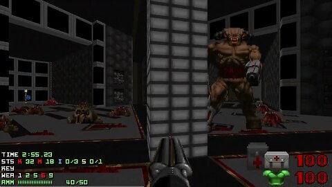 Doom 2 Triangulum Level 27 UV with 106% in 6:39