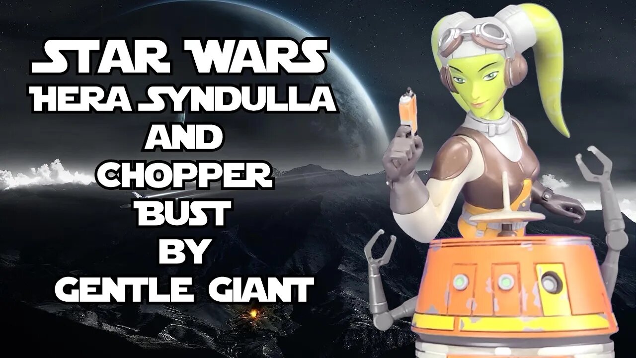 Star Wars Hera Syndulla and Chopper bust by Gentle Giant