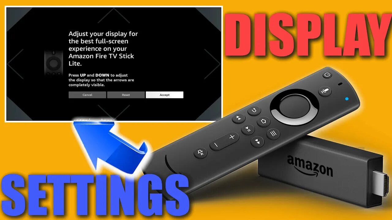 Firestick - How to Setup Display - Resize Display, Set Color Depth, Adjust Resolution - 2023