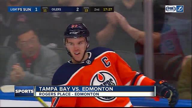 Connor McDavid scores 4 goals, rising Edmonton Oilers beat Tampa Bay Lightning 6-2