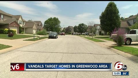 Vandals target homes in Greenwood area