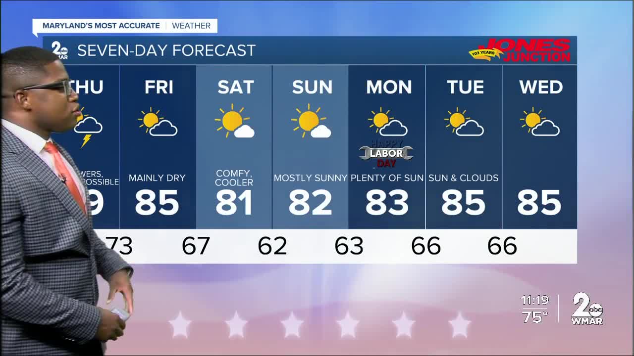 WMAR-2 News Weather at 11