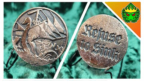 REFUSE TO SINK-- Melting scrap metal to make a custom coin in bronzr