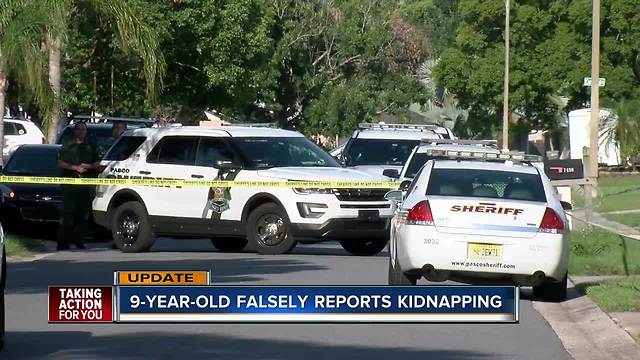 Reported kidnapping in Pasco County determined to be unfounded