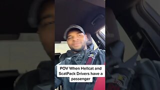 When scatpack and hellcat drivers have passengers… TikTok tiktoks funny jokes comedy react