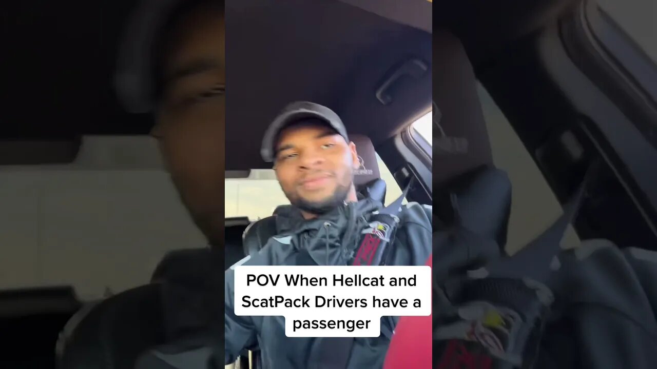 When scatpack and hellcat drivers have passengers… TikTok tiktoks funny jokes comedy react