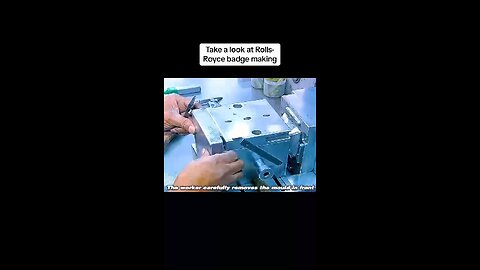 Take a look at Rolls Royce badge making