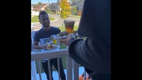DoorDash Driver Is Confronted After Being Caught On DoorCam Spitting In Man's Drink