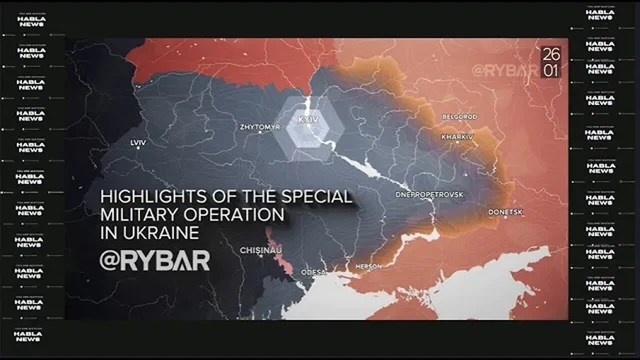 Highlights of the Russian Military Operation in Ukraine January 26th 2023 per Rybar