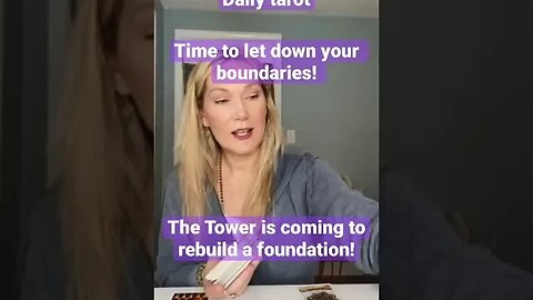 The Tower Tarot Card Tears Everything down to rebuild better! #tarot #shorts